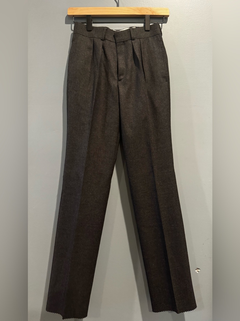 Vintage Polo Ralph Lauren 100% Wool Pleated Pants Size 25โ Waist